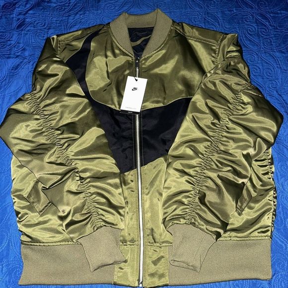Nike Sportswear Big Swoosh Therma-Fit Reversible Bomber SET DD6055-326 LARGE - Picture 4 of 8